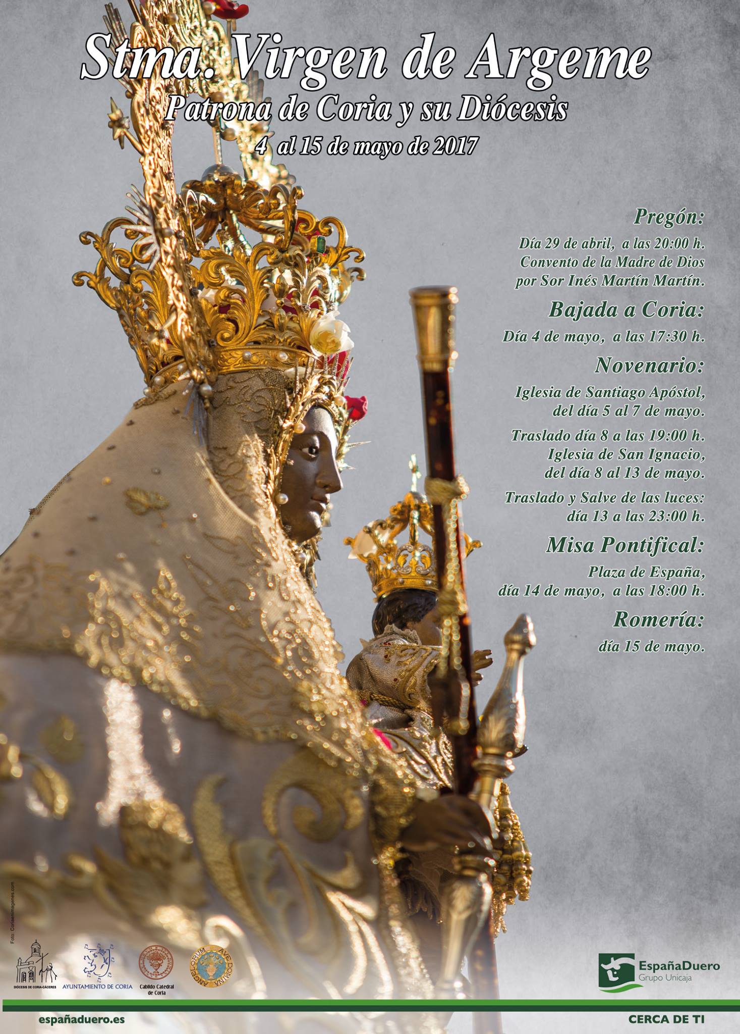 Fiestas en honor a la Virgen de Argeme 2017 Coria